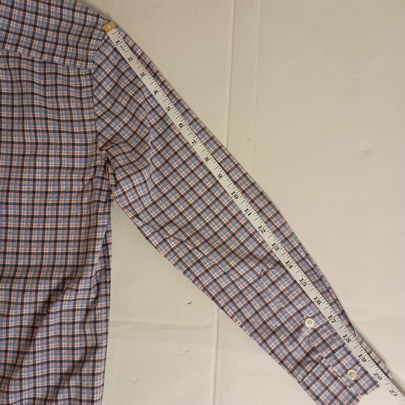 Ralph Lauren Plaid Button-Down Shirt Red White Blue Black Boys Size M 10–12 EUC - Picture 15 of 16